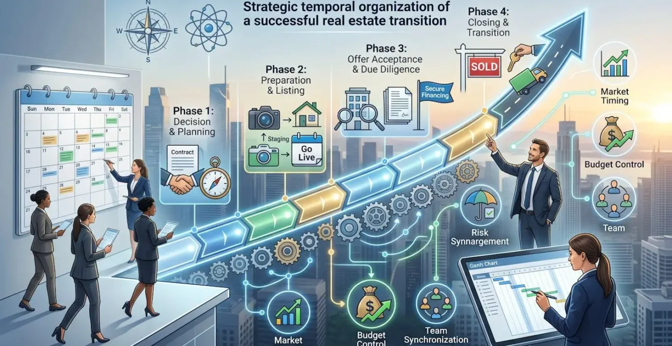 Organisation temporelle stratégique d'une transition immobilière réussie