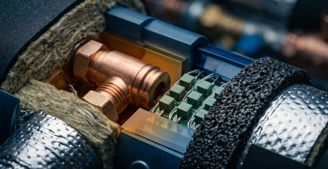 Représentation conceptuelle d'un contrat de performance énergétique avec focus sur les équipements techniques de chauffage et ventilation
