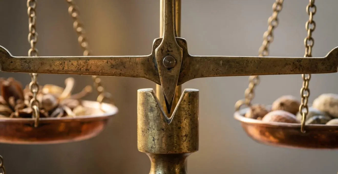 Composition symbolique représentant l'équilibre entre revenus et protection financière