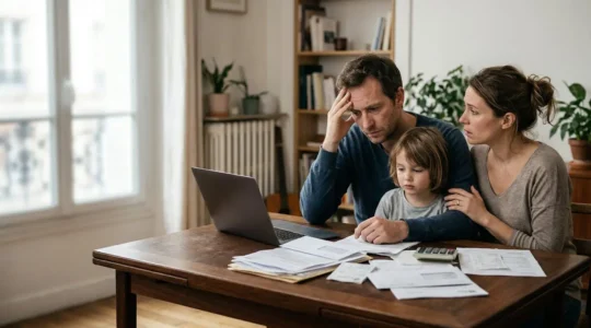 Famille française face aux difficultés financières liées aux exclusions d'assurance prêt immobilier